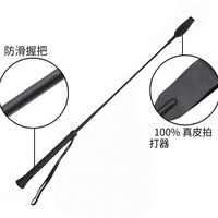 牛皮马鞭真皮马术训练鞭骑马装备教练鞭赛马鞭子户外骑乘工具