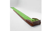 With Scale Marks Auto Ball Return Putting Mat Distance Markers Auto Return Putting Mat Alignment Markings Two Hole Design for Home, Office