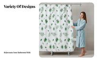 Geometric Print Water Barrier Waterimpervious Shower Screen Modern design for Students