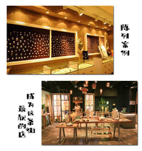 金属首饰架竹木绒布3层耳环架耳钉耳饰盘戒指手镯架陈列展示道具