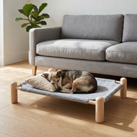 Elevated Pet Cot for Small to Medium Dogs - Breathable, Washable, All-Season Indoor/Outdoor Dog Bed