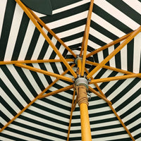 Striped Patio Umbrella Support Structure Round Patio Umbrella Metal Lower Section Sun Cover for Beach