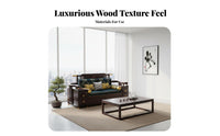 Asian design Couch and Table collection tranquil Aesthetic Multi-Piece Couch with Chaise All-Season Use Sofa Set for Families, Apartment Dwellers, Lounge Area