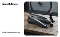Mountain Bike Mudguard Set Flexible Material Front and Rear Bike Fenders Front and Rear Mudguards High Toughness