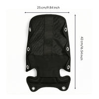 Scuba BCD Back Pad Black Cushioned Diving Back Pad Comfortable Sports Gear