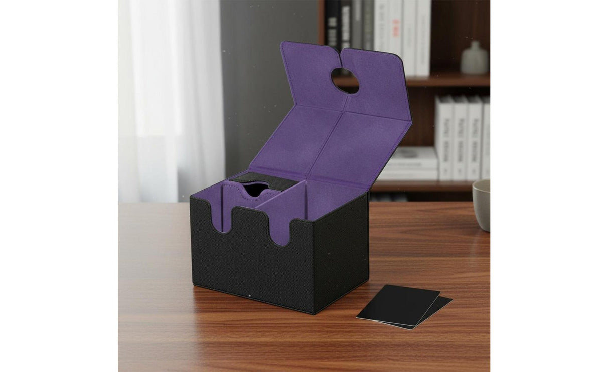 TCG Card Storage Box Portable Design Trading Card Storage Box Gaming Accessory Anti-Slip Texture Water-Resistant for Tournaments