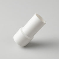 Pool Vacuum Hose Adapter Single Piece White Plastic Connector