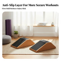 High-Density Cork Squat Ramp Wear-Resistant Cork Fitness Brick Long-Lasting for Weightlifters, Beginners, Gym, Physical Rehabilitation
