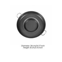 Thickened Material Guizhou Type Laoguo Pan Long-Lasting Wrought Iron Grilling Wok Even Heating for Chefs, Commercial Kitchen