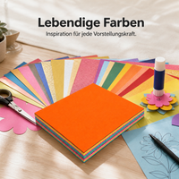 A4/8K Colored Cardstock Paper Set for DIY Crafts, Origami, and Greeting Cards