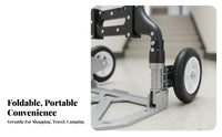 Stair Climbing Hand Truck Foldable Step Climber Cart Portable Folding Luggage Cart for Apartment Dwellers, Movers, Stairs, Travel, Office