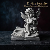 European Style Resin Angel Candle Holder