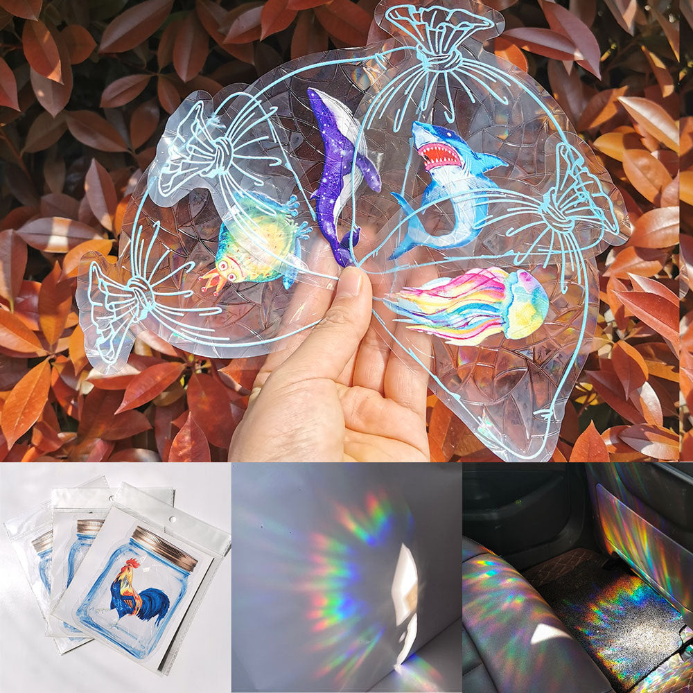 Rainbow Prism Static Cling Window Film