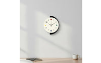 Creative Art Clock 2D Flat Design House Decoration for Living Room