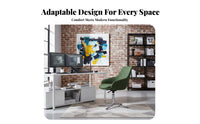 Revolving Computer Chair Adjustable Height Desk Seat Modern Minimalist Design Rolling Casters for Remote Workers, Workspace