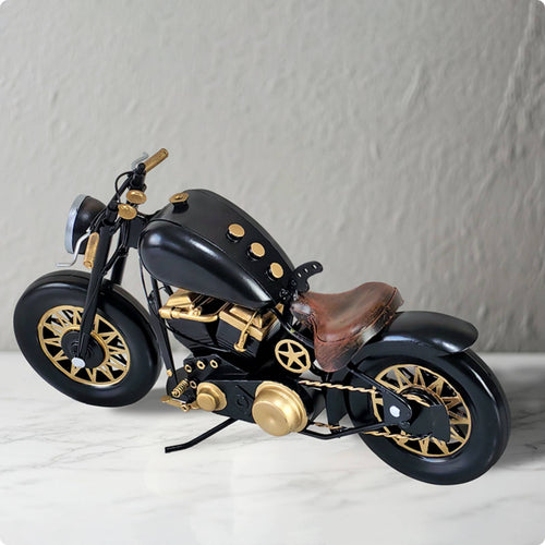 Metal Motorcycle Model Handmade Vintage Motorcycle Model Detailed Duplicate
