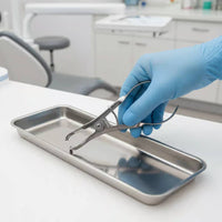 Angled Jaw Dental Instrument Stainless Steel Medical Tool Hinged Handles