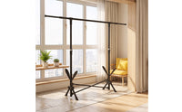 Installationassembly-Free Folding Garment Rack Foldable Telescoping Clothes Rack Portable Collapsible for Students, Bedrooms