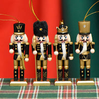 13cm Soldier Nutcracker Wooden Figurine Home Decor