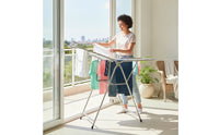 Foldable Clothes Drying Rack Collapsible Laundry Drying Rack Adjustable Laundry Airer Portable for Balcony