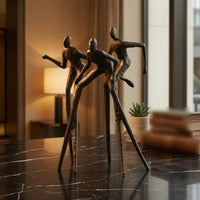 Three-Figure Ornament Minimalist Abstract Figure Sculpture Modern Table Decor Figurine
