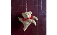 Soft Toy Decoration Ornament Curly-Textured Bear Ornament with Festive for Collectors, Ballet Lovers, Christmas Tree, Backpacks, Nursery
