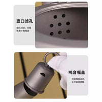 纯钛鸣笛壶笛音烧水壶家用泡茶壶煮茶器户外露营钛茶壶1.2L钛线柄