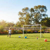 Foldable Design Kids Soccer Training Goal Easy Assembly Folding Soccer Net Stable Frame Sports Equipment Long-Lasting for Young Athletes, Outdoor, Indoor