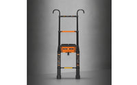Telescopic Ladder with Hooks Aluminum Folding Extension Ladder Compact for Home Craftsmen, Homeowners, Home Maintenance, Loft Access, Roof Work