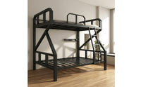 Metal Bunk Bed Space-Saving Bunk Bed Frame Compact Furniture for Teens, Students, Bedroom, Dorm Room, Hostel