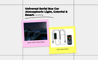USB RGB car lights, music sync