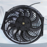 Car Air Conditioning Fan Mounting Holes Car Cooling System Component Fan Vehicle Part Wired Lead Round Frame