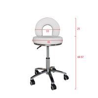 Adjustable Height Stool Chrome Finish Adjustable Stool Easy to Clean Workspace Furniture