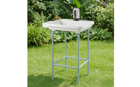 Portable Sink with Pump Electric Freestanding Wash Basin for Campers, Camping, Garden