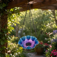 Hanging Feeder Tray Decorative Ruffled Petal-Rim Tray Easy to Clean
