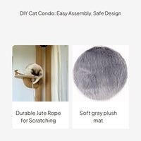 DIY Cat Tree Accessories for Balcony Drain Pipe