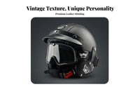 Long-Lasting ABS Shell 3/4 Motorcycle Helmet Quick Release Buckle 3/4 Uncovered Face Motorcycle Helmet Removable Lining Riding Gear Breathable Interior for Men, Women, Motorcyclists, Cruising, Commuting