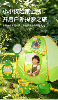 Kids Science Experiment Telescope and Insect Observation Box Toy Set for Outdoor Adventure Camping Picnic Pretend Play