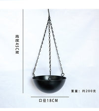跨境花园铁艺吊篮盆栽装饰阳台水培绿植园艺悬挂花盆多肉创意吊盆
