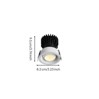 Adjustable anti-glare LED spotlight