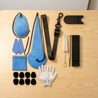 Saxophone Cleaning Kit Absorbent Saxophone Care Kit Zippered for Instrumentalists, Students, Travel, Rehearsals