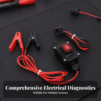 Compact Motor Test Reset Tool | Insulated jaw Clips, rigid-housing Body, Automotive Motor Tester, for Bench Testing