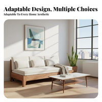 Durable Wood Wood Frame Pull-extendable Sofa Bed Multi-Functional Living Room Furniture Space-Saving transformable Couch Extendable Design for Apartment Residents, Guests, Adults, Small Spaces, Studio, Home Office