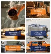 Outdoor Car Water Container with Faucet, Thickened PC, Large Capacity