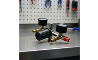 Quick Connect Fittings Air Compressor Outlet Manifold Multiple Outlets Two Gauge Pressure Regulator Assembly Pneumatic Tool Part