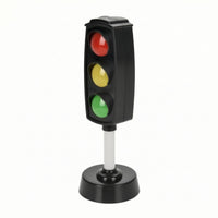 Freestanding Traffic Light Toy with Lights and Sounds Interactive Toy Traffic Indicator with Stand Portable Stop Light Model Compact for Children, Toddlers