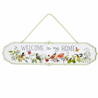 Floral Bird Sign Chain Hanger House Decoration Outdoor for Porch