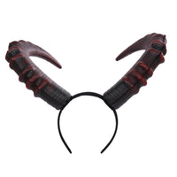 Horned Headband Black Devil Protrusions Headband Comfortable Costume Accessory for Halloween, Cosplay, Stage Performances