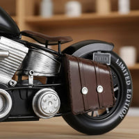 Metal Motorcycle Model European Vintage Motorcycle Model Handmade Iron Motorbike Decor