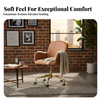 Upholstered revolving Chair Comfortable for Long Sitting Upholstered Rolling Chair